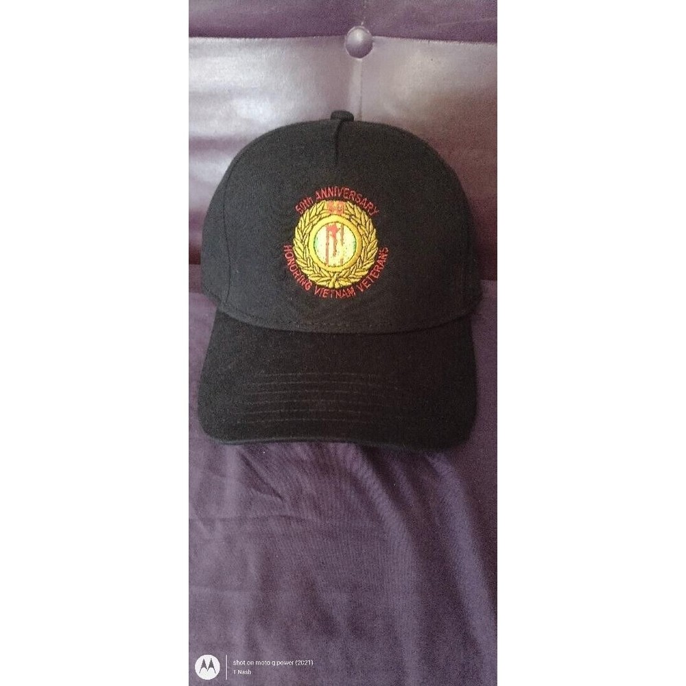 Vietnam Veterans Honoring 50th Anniversary Black Hat Otto Comfy fit